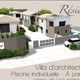Perspective 3d pour des villas à Marseillan